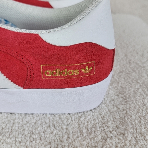 Adidas Matchbreak Super Scarlet White/Gold Metallic SkateboardSneakers Sz 11 NEW - Picture 4 of 12